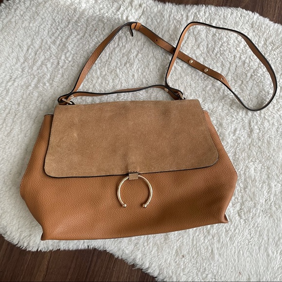 H&M leather shoulder bag in light brown - Picture 2 of 6